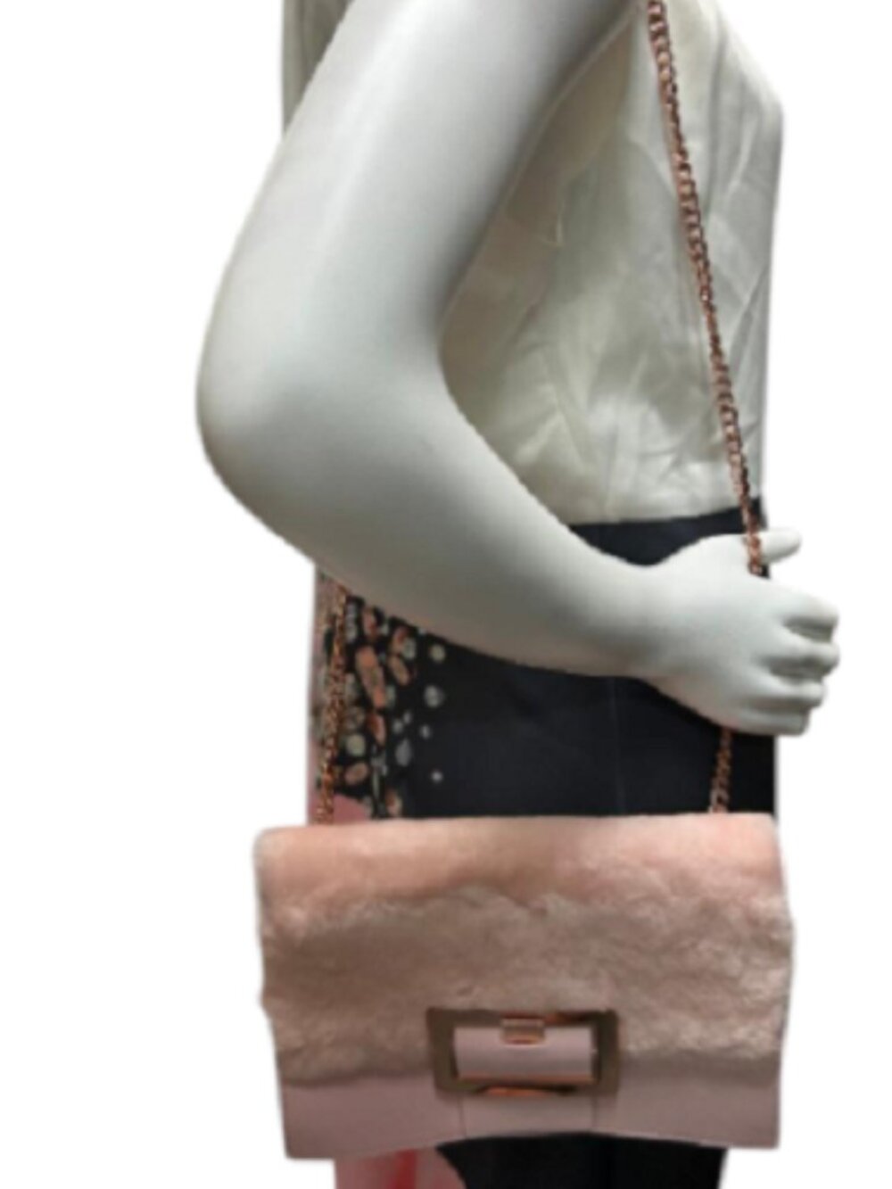 Sandi, Shearling Buckle Handbag by Ted Baker